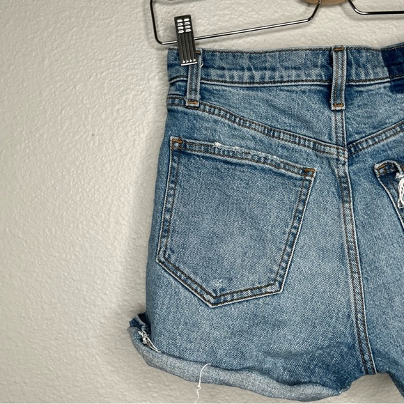 Abercrombie & Fitch distressed high rise 4” short size 25 beach summer - Picture 4 of 13
